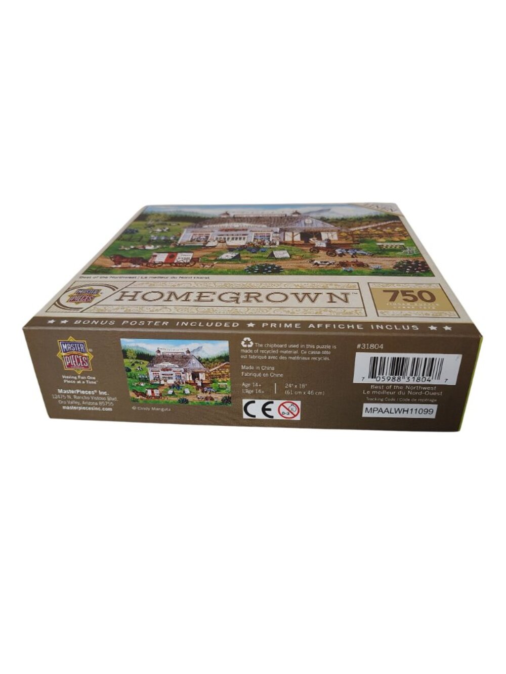 Masterpieces Homegrown 750-Piece Jigsaw Puzzle With Linen Finish with Poster - Picture 9 of 9